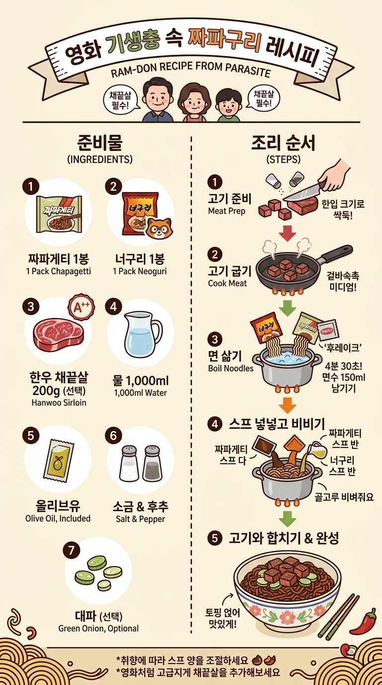 기생충 짜파구리